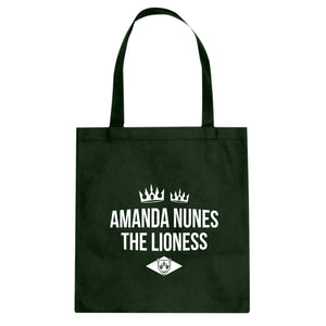 Amanda Nunes the Lioness Cotton Canvas Tote Bag