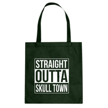 Straight Outta Skull Town Cotton Canvas Tote Bag
