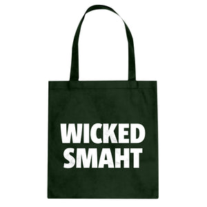 Wicked Smaht Cotton Canvas Tote Bag