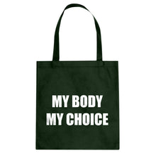 My Body My Choice Cotton Canvas Tote Bag