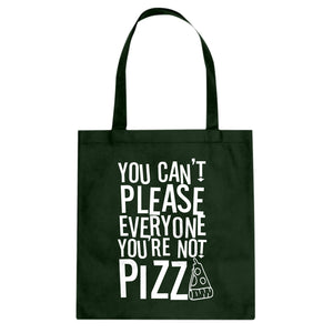 Tote You're Not Pizza Canvas Tote Bag