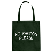No Photos Please Cotton Canvas Tote Bag