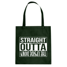 Straight Outta the Upside Down Cotton Canvas Tote Bag