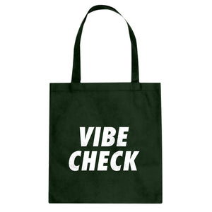 VIBE CHECK Cotton Canvas Tote Bag