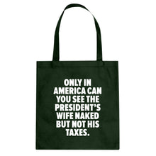 Only in America Cotton Canvas Tote Bag