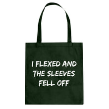 I Flexed and the Sleeves Fell Off Cotton Canvas Tote Bag