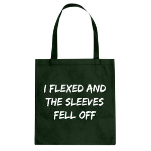 I Flexed and the Sleeves Fell Off Cotton Canvas Tote Bag