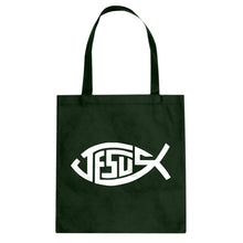 Tote Jesus Fish Canvas Tote Bag