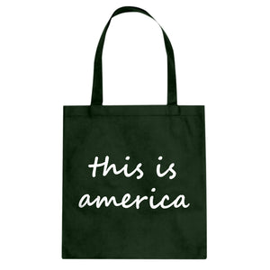 Tote This is America Canvas Tote Bag