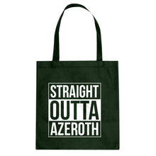 Straight Outta Azeroth Cotton Canvas Tote Bag