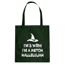 Im a Witch Hallelujah Cotton Canvas Tote Bag