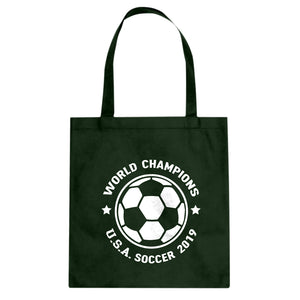 Women's World Cup Champions Cotton Canvas Tote Bag