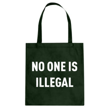 Tote No One is Illegal Canvas Tote Bag