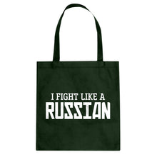 I Fight Like a Russian Cotton Canvas Tote Bag