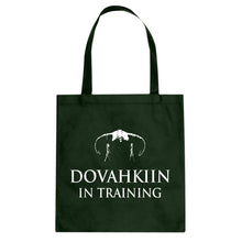 Dovahkiin in Training Cotton Canvas Tote Bag