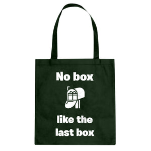 No box like the last box Cotton Canvas Tote Bag