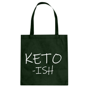 KETO -ish Cotton Canvas Tote Bag