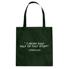 Confucius say Cotton Canvas Tote Bag
