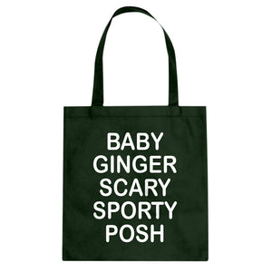 Tote Spice Names Canvas Tote Bag