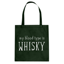 My Blood Type is Whisky Cotton Canvas Tote Bag