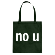 No U Cotton Canvas Tote Bag
