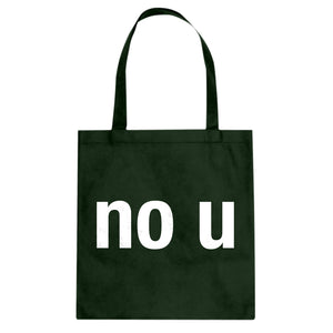 No U Cotton Canvas Tote Bag