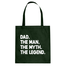 Dad. The Man the Myth the Legend Cotton Canvas Tote Bag