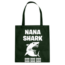 Nana Shark Cotton Canvas Tote Bag