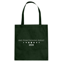 Tote Any Functioning Adult Canvas Tote Bag