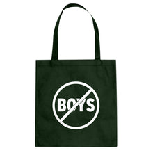 No Boys Cotton Canvas Tote Bag