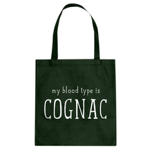 My Blood Type is Cognac Cotton Canvas Tote Bag