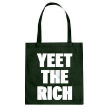 YEET THE RICH Cotton Canvas Tote Bag