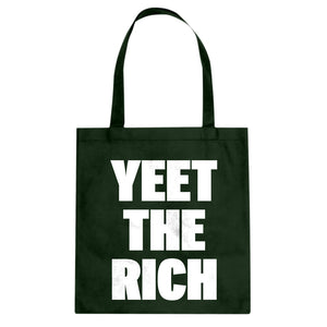 YEET THE RICH Cotton Canvas Tote Bag
