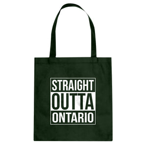 Straight Outta Ontario Cotton Canvas Tote Bag