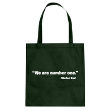 We are Number One Cotton Canvas Tote Bag