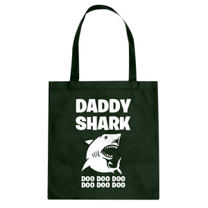 Daddy Shark Cotton Canvas Tote Bag