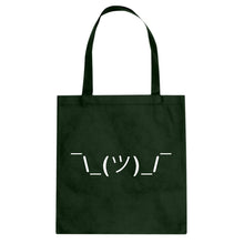 Tote ASCII Shrug Canvas Tote Bag