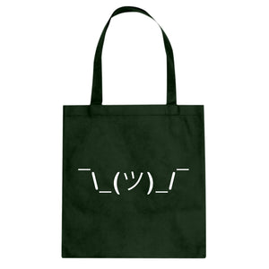 Tote ASCII Shrug Canvas Tote Bag