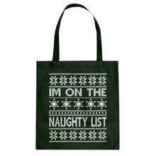 Tote Im on the Naughty List Canvas Tote Bag