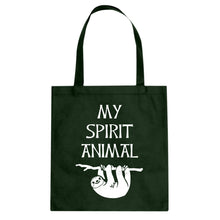 Sloth is my Spirit Animal Cotton Canvas Tote Bag