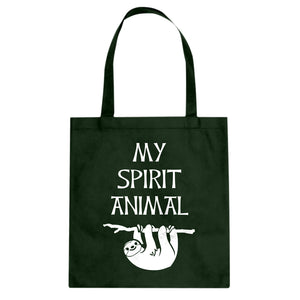 Sloth is my Spirit Animal Cotton Canvas Tote Bag