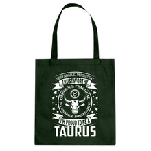 Tote Taurus Astrology Zodiac Sign Canvas Tote Bag