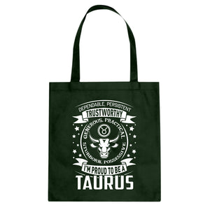 Tote Taurus Astrology Zodiac Sign Canvas Tote Bag