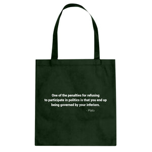 Governed by your Inferiors Cotton Canvas Tote Bag