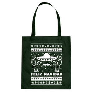 Tote Feliz Navidad Canvas Tote Bag