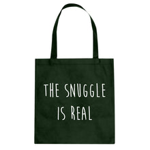 The Snuggle is Real Cotton Canvas Tote Bag