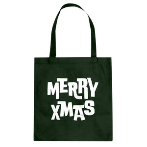 Merry Xmas Cotton Canvas Tote Bag