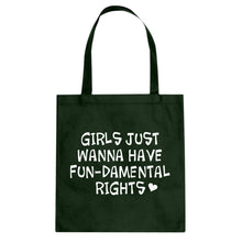 Tote Girls Wanna Have Fundamental Rights Canvas Tote Bag