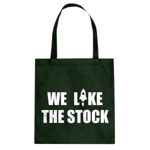 WE LIKE THE STOCK Cotton Canvas Tote Bag