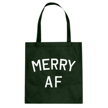 Merry AF Cotton Canvas Tote Bag
